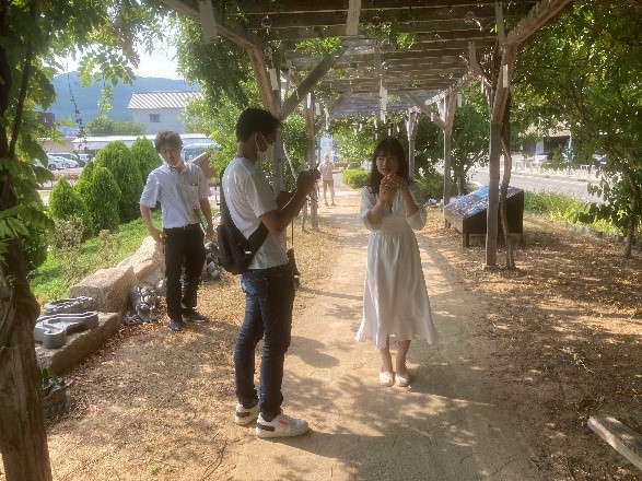 外国人留学生による「KANSAIファン・モニター・ツアー」を、琵琶湖・淡路島で実施いたしました 淡路島・道の駅福良「渦潮風鈴小道」